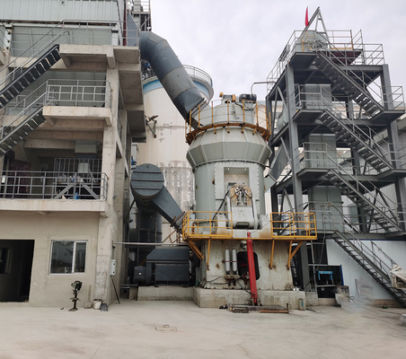 ウルトラフィーン垂直磨き 石灰岩集積物生産ライン 原材料 垂直磨き場
