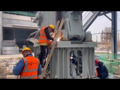 垂直ミールローラーベアリングシートの位置と溶接